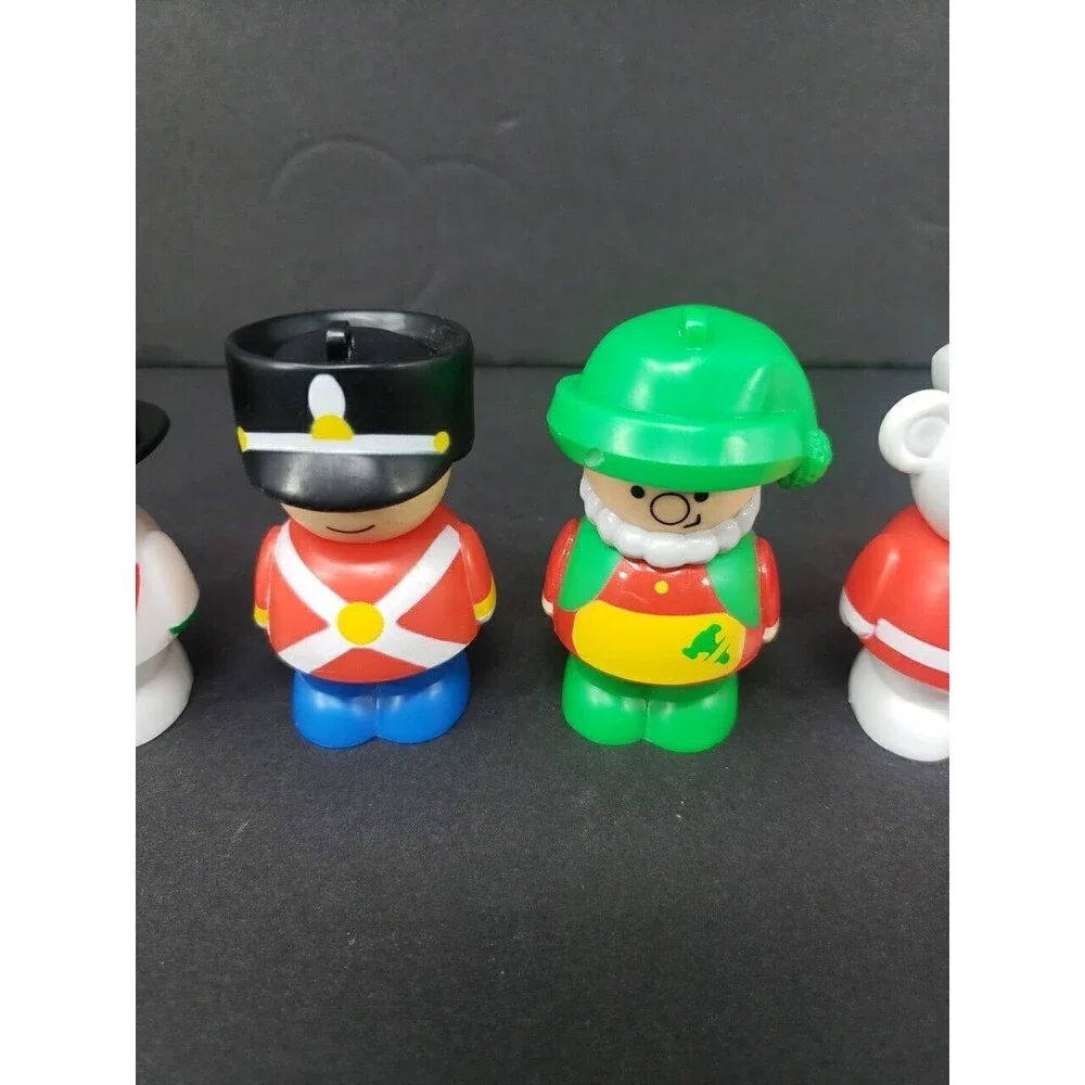 Shelcore Christmas Ornaments Vintage 1993 Lot Santa Snowman Elf Bear Nutcracker